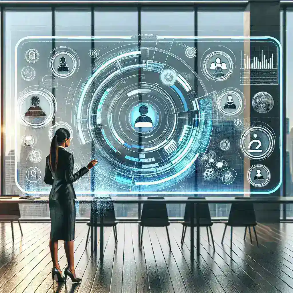 "Professional online profile arrangement tips for 2025 - image showcasing a well-organized digital profile layout on a laptop screen, featuring elements like a clear profile picture, structured bio, and social media icons."