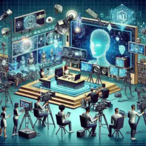 "Interactive overlay AI templates showcased in Twitch Studio, enhancing live streaming experiences with customizable graphics and real-time viewer engagement features."