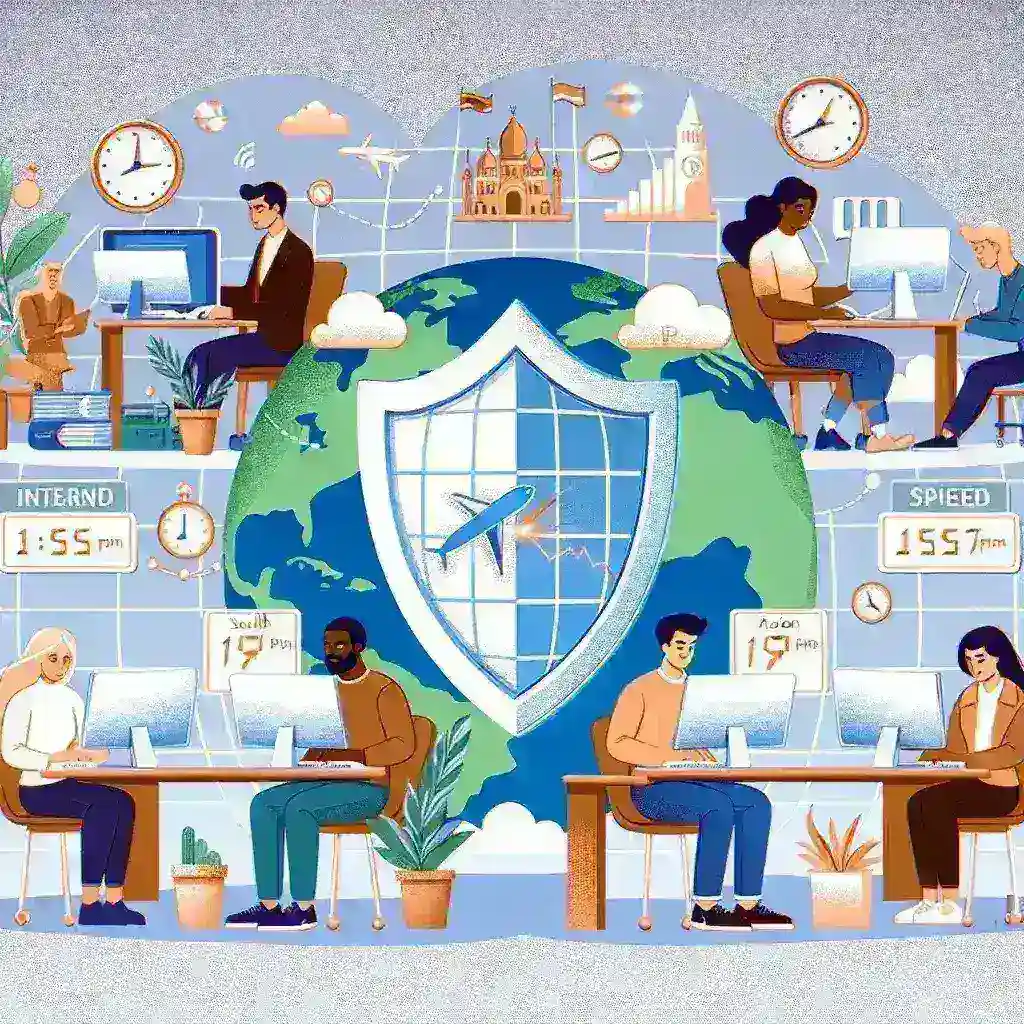 "Graph comparing VPN speed test results, showcasing connection speeds and privacy features of various VPN services in an article on VPN Speed Tests."