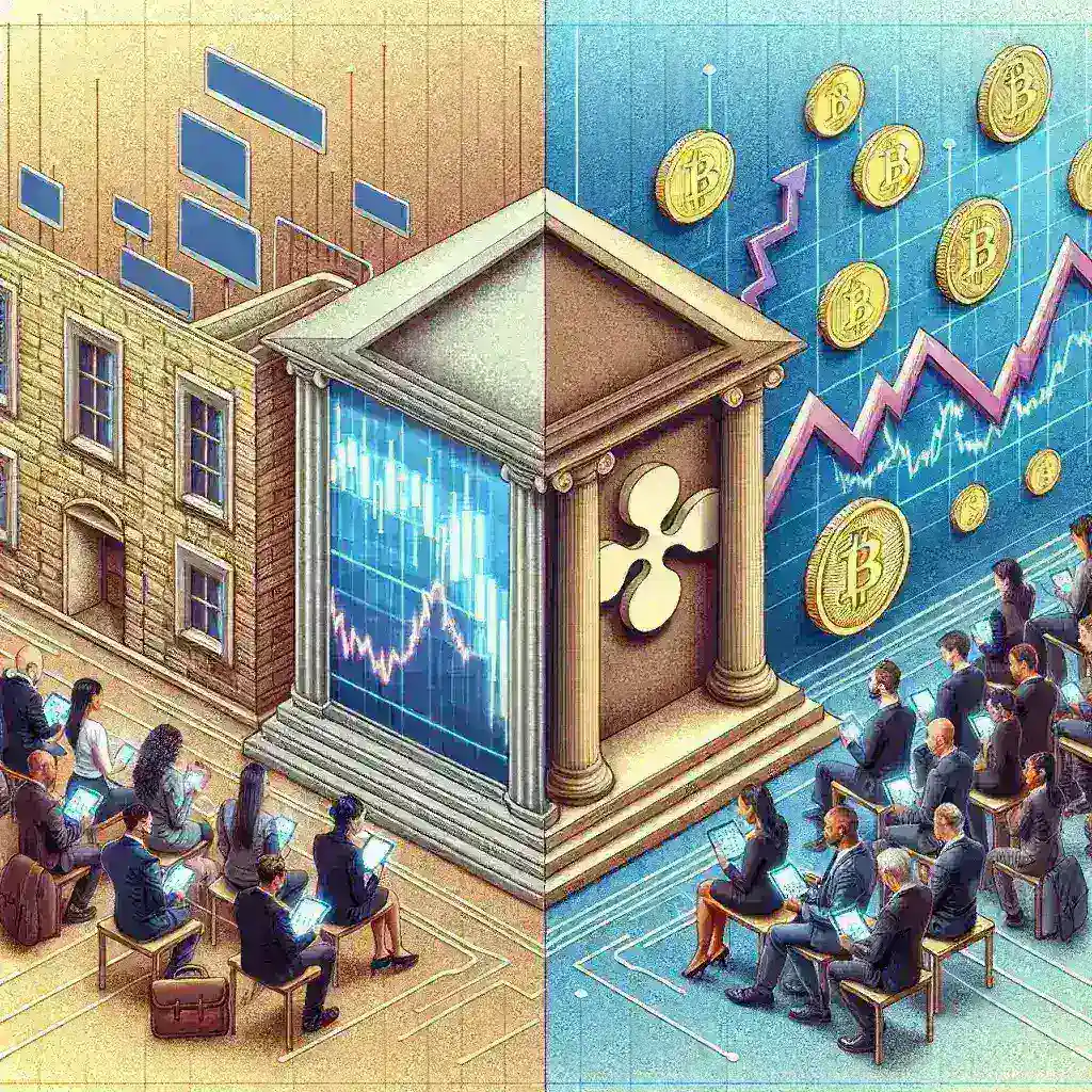 "BNY Mellon logo with a backdrop of digital currencies, highlighting the bank's role in custodian services for Ripple's stablecoin amidst increasing interest in cryptocurrency"