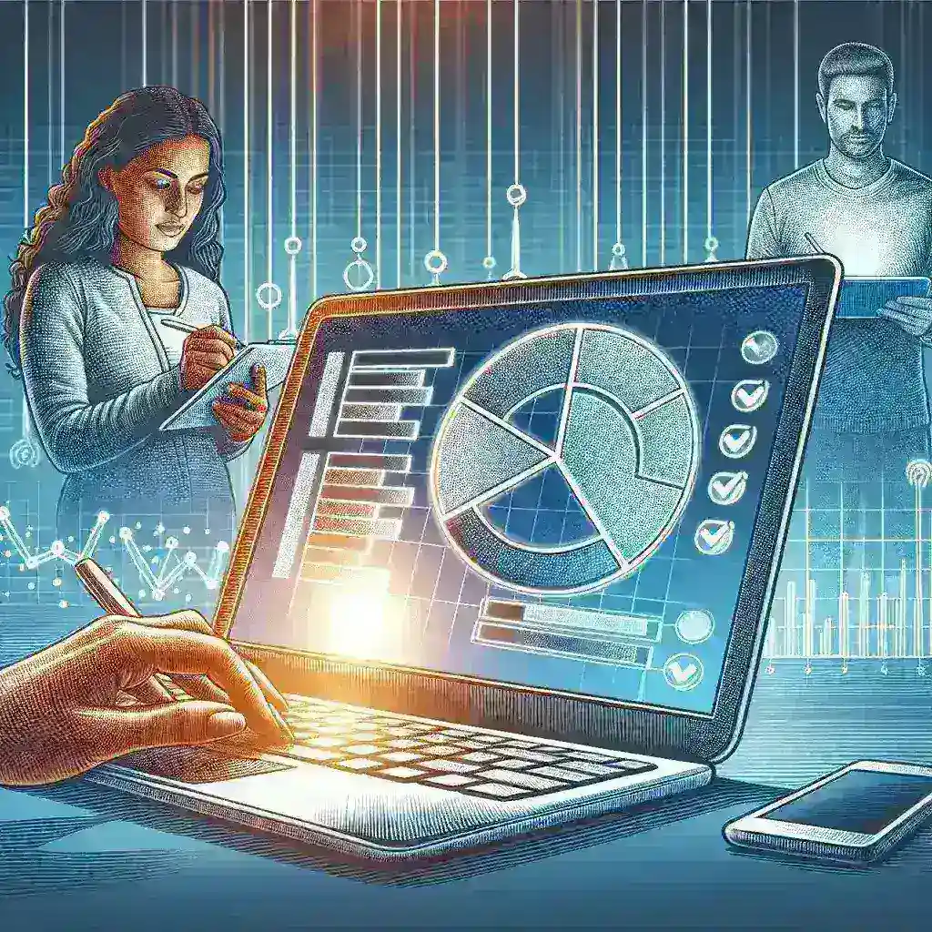 "Screenshot of an online survey tool interface showcasing user-friendly design and customizable question options, illustrating the effectiveness of top tools for conducting online surveys."